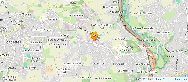 localisation de l'entreprise S2X  FONDETTES