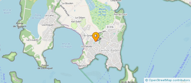 localisation de l'entreprise S3  LARMOR-BADEN