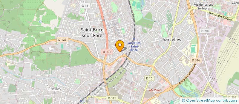 localisation de l'entreprise S3 à SAINT-BRICE-SOUS-FORET