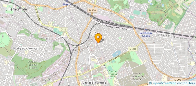 localisation de l'entreprise S3 CONSTRUCTION  GAGNY
