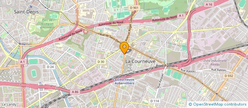 localisation de l'entreprise S3 INVESTI à LA COURNEUVE