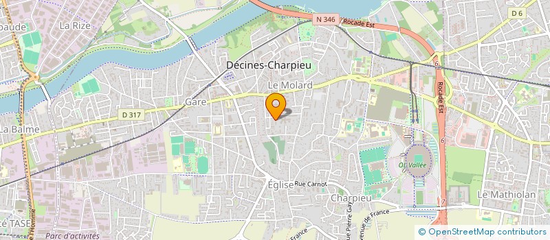 localisation de l'entreprise S31  DECINES-CHARPIEU