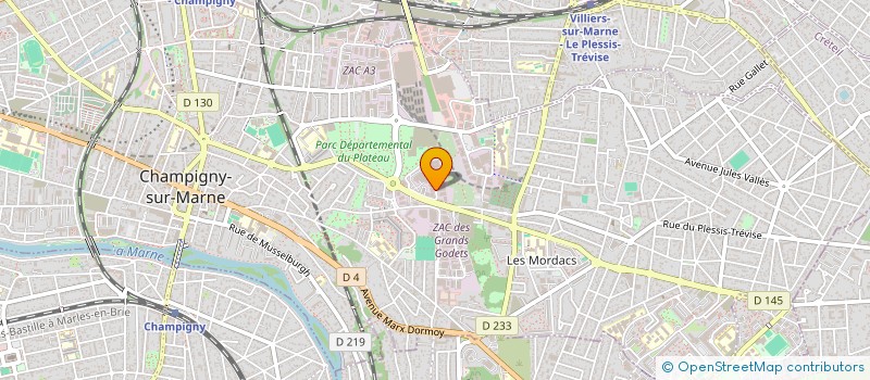 localisation de l'entreprise S3A  CHAMPIGNY-SUR-MARNE