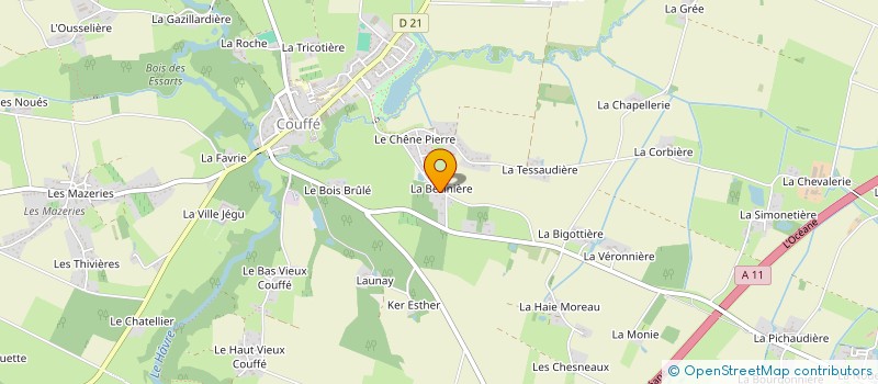 localisation de l'entreprise S3A  COUFFE