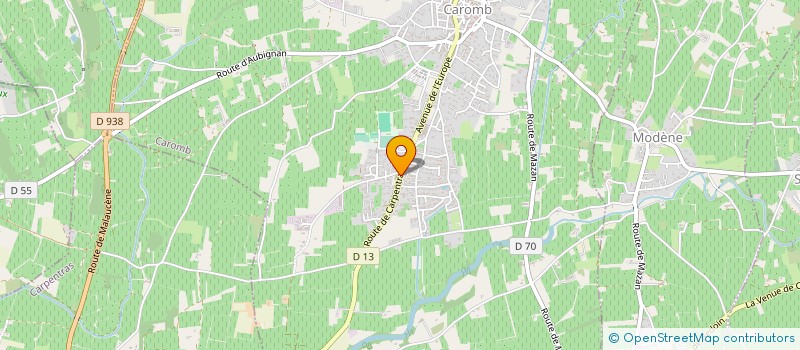 localisation de l'entreprise S3A à CAROMB