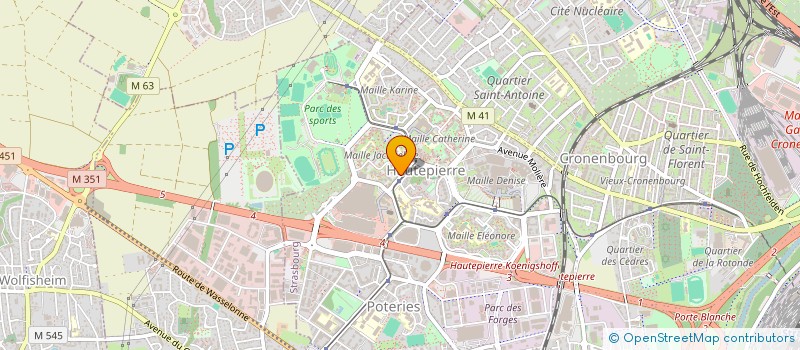 localisation de l'entreprise S3A BATIMENT à STRASBOURG