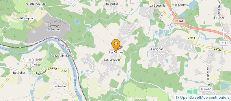 localisation de l'entreprise S3A IMMO  VERNEUIL-SUR-VIENNE