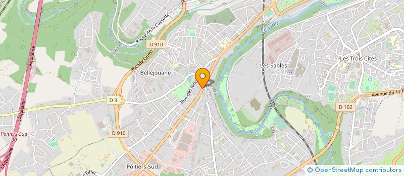 localisation de l'entreprise S3A POITIERS  POITIERS