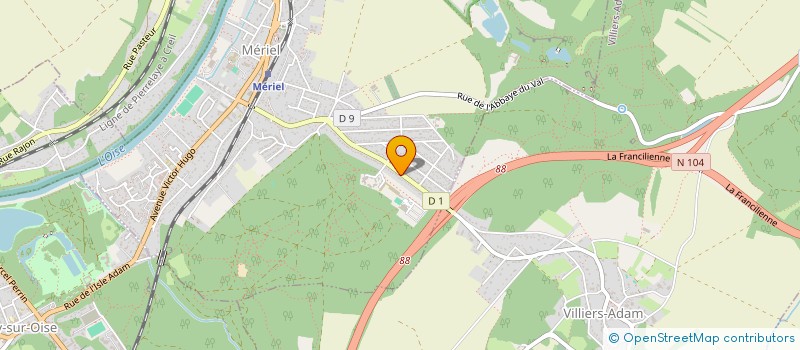 localisation de l'entreprise S3B  MERIEL