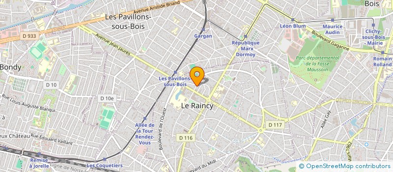 localisation de l'entreprise S3C  LE RAINCY