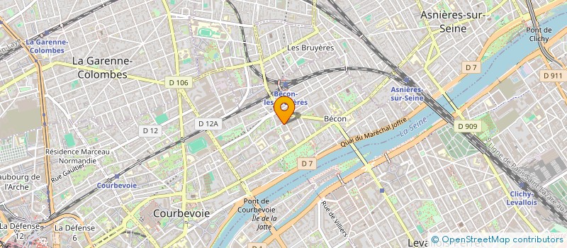 localisation de l'entreprise S3C SARL à COURBEVOIE