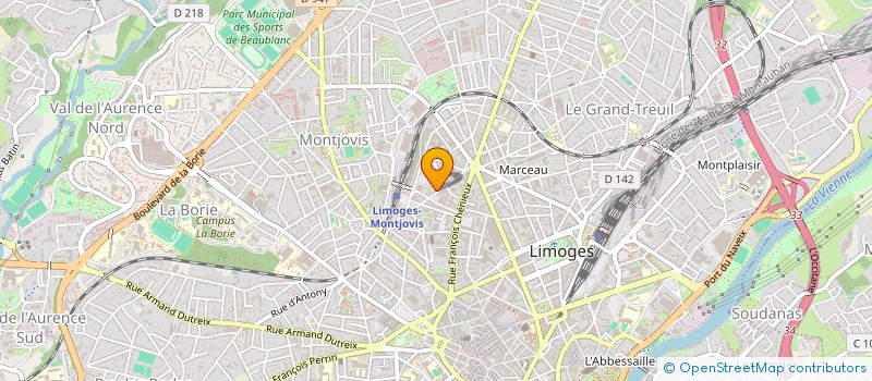 localisation de l'entreprise S3I à LIMOGES