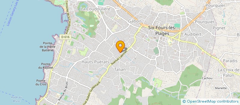 localisation de l'entreprise S3K à SIX-FOURS-LES-PLAGES
