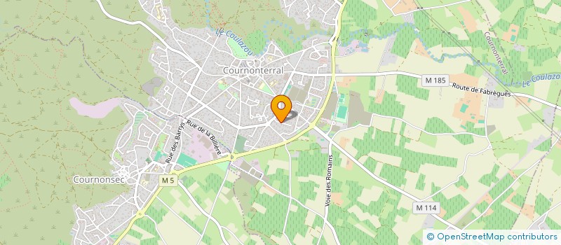 localisation de l'entreprise S3M  COURNONTERRAL