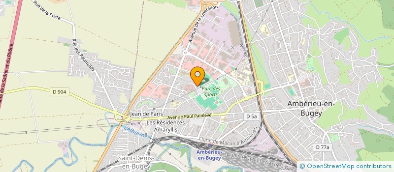 localisation de l'entreprise S3M  AMBERIEU-EN-BUGEY