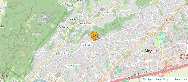 localisation de l'entreprise S3M  CORENC