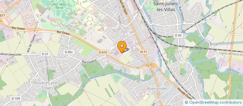 localisation de l'entreprise S3T  ROSIERES-PRES-TROYES