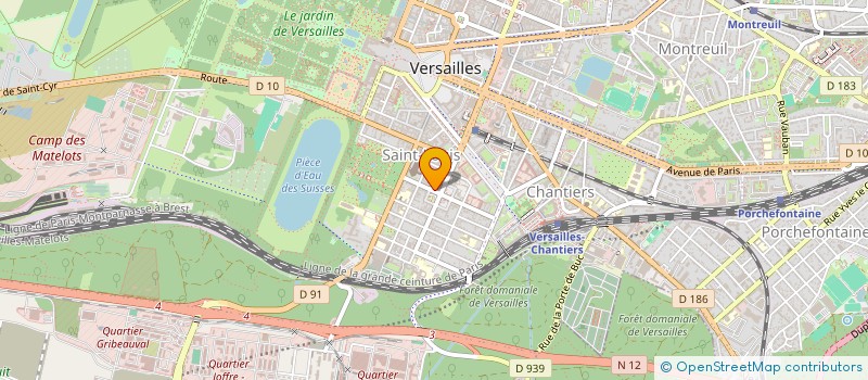 localisation de l'entreprise S3T-MADOLCE à VERSAILLES