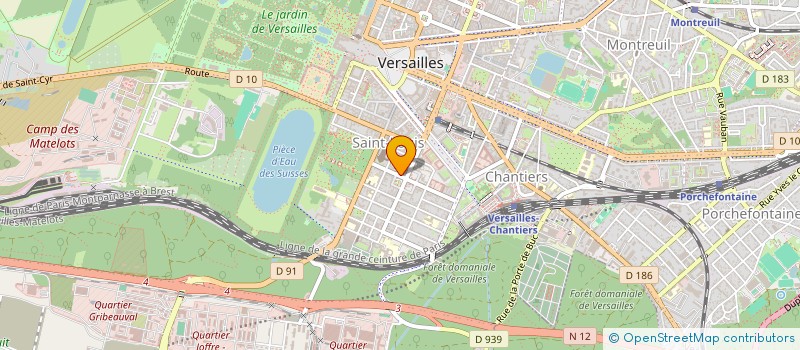 localisation de l'entreprise S3T-MAVITA à VERSAILLES