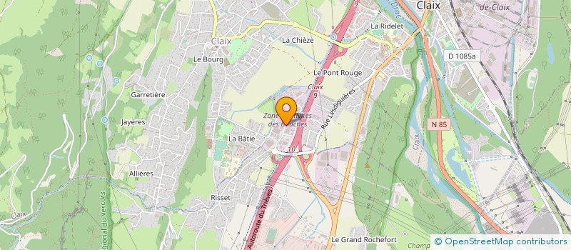 localisation de l'entreprise S3W STELLITAGE à CLAIX