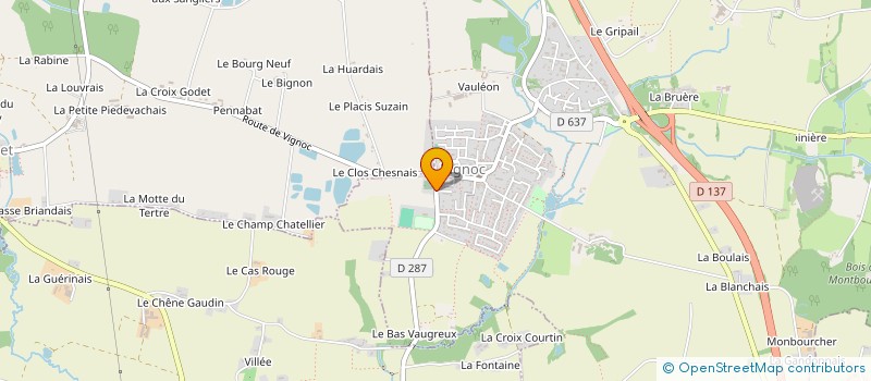 localisation de l'entreprise S4BH  VIGNOC