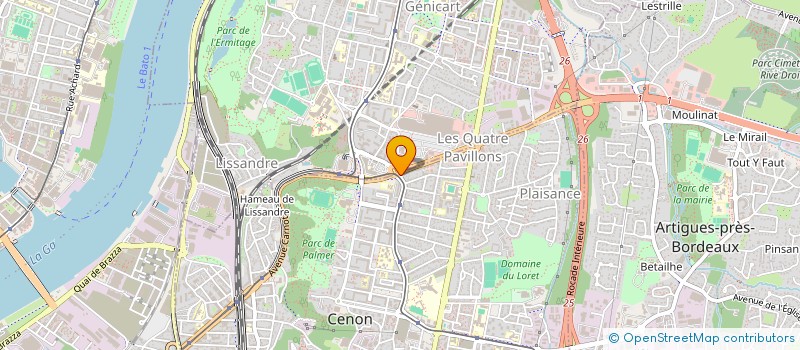 localisation de l'entreprise S4PAV  CENON