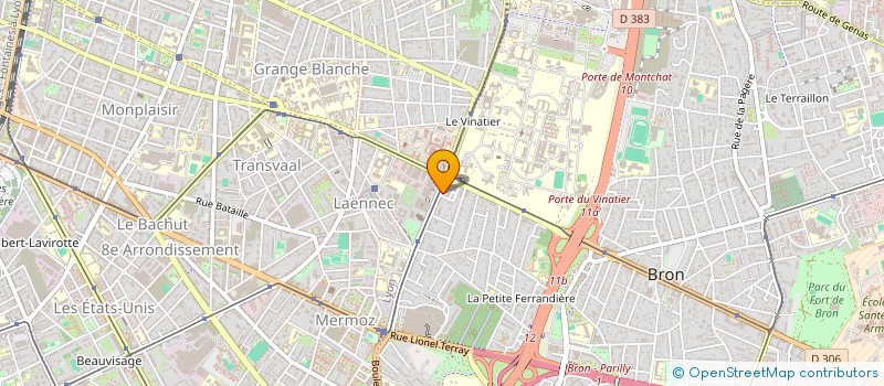 localisation de l'entreprise S5P à BRON