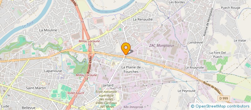 localisation de l'entreprise S8HEM à ALBI