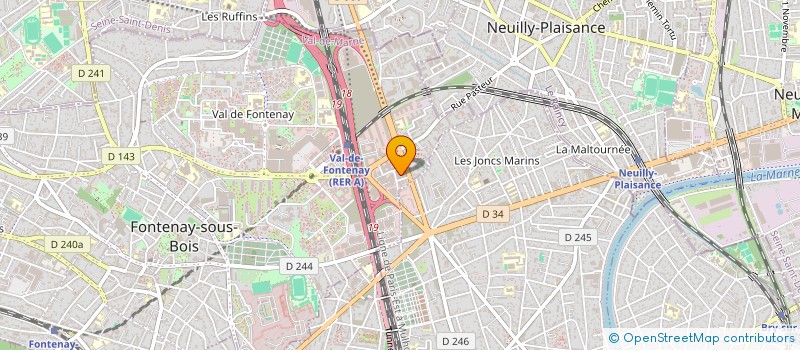 localisation de l'entreprise S9 FORMATIONS à FONTENAY-SOUS-BOIS