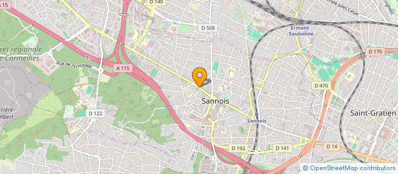 localisation de l'entreprise S95  SANNOIS