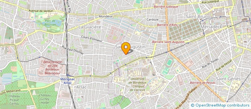 localisation de l'entreprise SA 33 à BORDEAUX