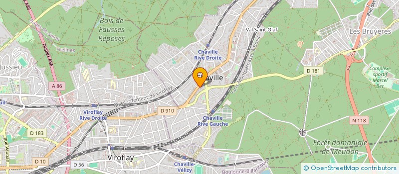 localisation de l'entreprise SA 3P à CHAVILLE