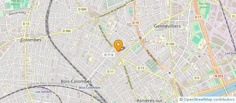 localisation de l'entreprise SA à ASNIERES-SUR-SEINE