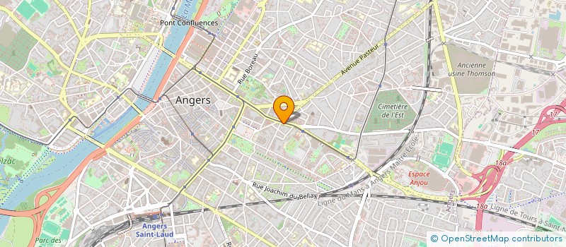 localisation de l'entreprise SA à ANGERS