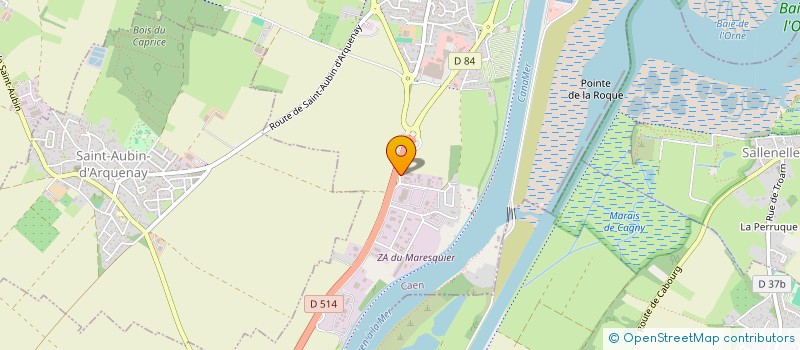 localisation de l'entreprise SA ACTA à OUISTREHAM
