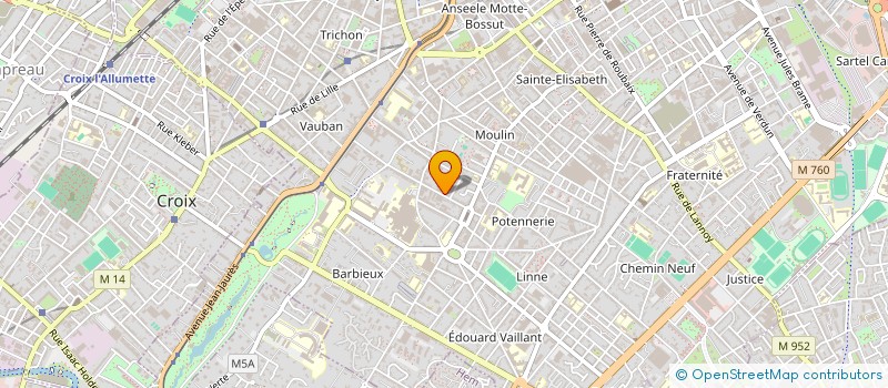 localisation de l'entreprise SA ACTI VPC à ROUBAIX
