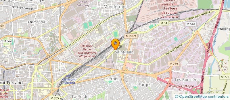 localisation de l'entreprise SA ADAGE ELECTRONIC à CLERMONT-FERRAND