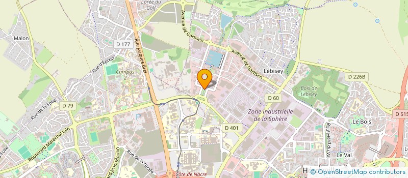 localisation de l'entreprise SA AF + INFORMATIQUE  HEROUVILLE-SAINT-CLAIR