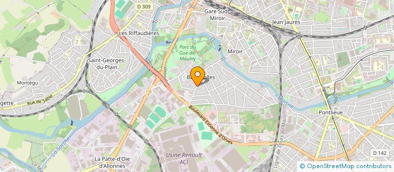 localisation de l'entreprise SA ALAIN GUILBERT  LE MANS