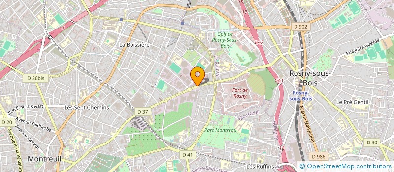 localisation de l'entreprise SA ALDABRA à MONTREUIL