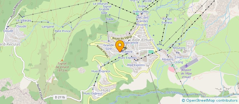 localisation de l'entreprise SA ALPES SERVICE à HUEZ