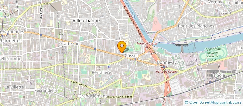 localisation de l'entreprise SA ALTHEUS à VILLEURBANNE