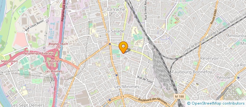 localisation de l'entreprise SA AMBULANCES BAYARD à TOULOUSE