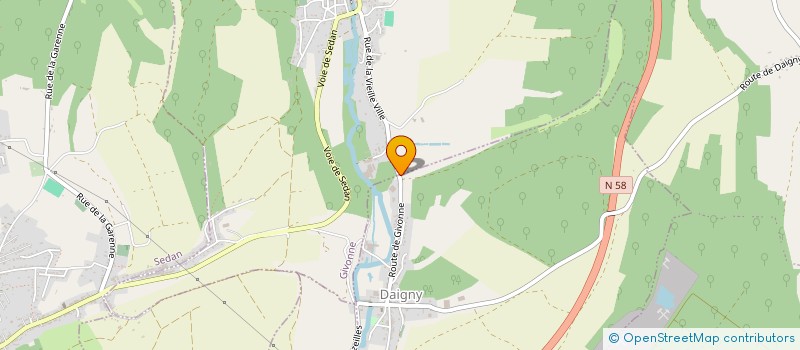 localisation de l'entreprise SA AMBULANCES TURENNE à DAIGNY