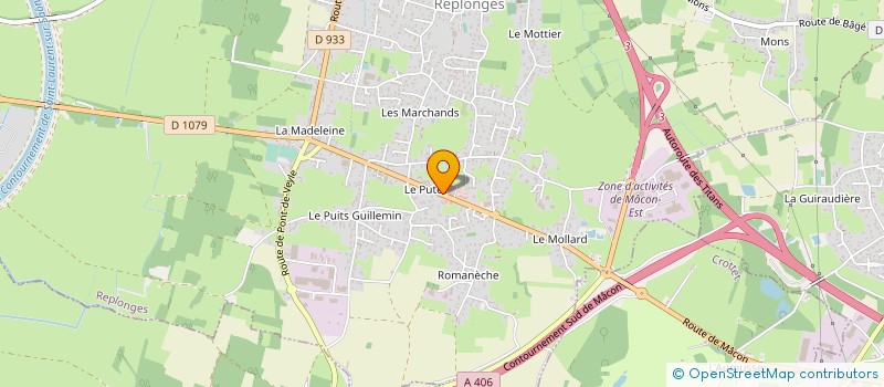 localisation de l'entreprise SA AMECO à REPLONGES