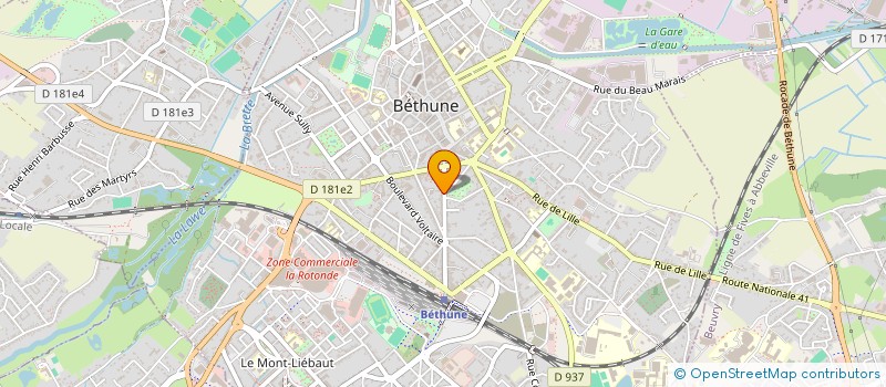localisation de l'entreprise SA ANCIENS ETS CAMPION LOCATION à BETHUNE