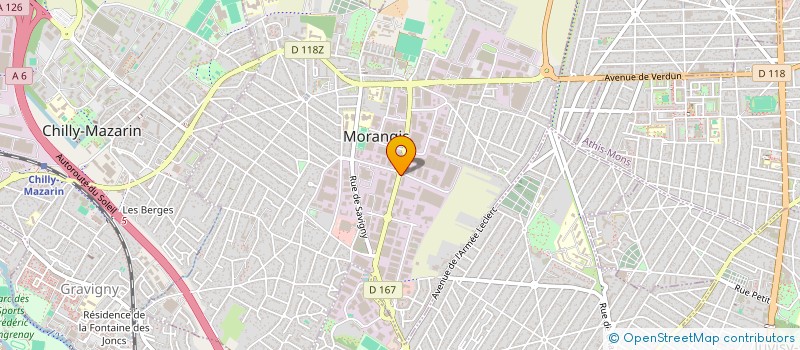 localisation de l'entreprise SA ANDRE TROUILLET à MORANGIS