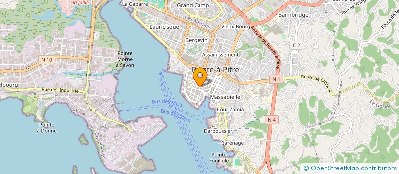 localisation de l'entreprise SA ANTILLES IMPEX à POINTE-A-PITRE