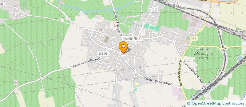 localisation de l'entreprise SA ARC-EN-CIEL DIFFUSION à MANDUEL
