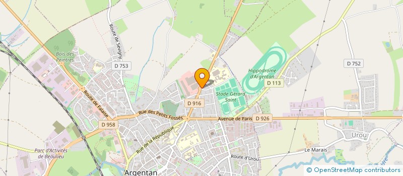localisation de l'entreprise SA ARGENTAN DISTRIBUTION à ARGENTAN